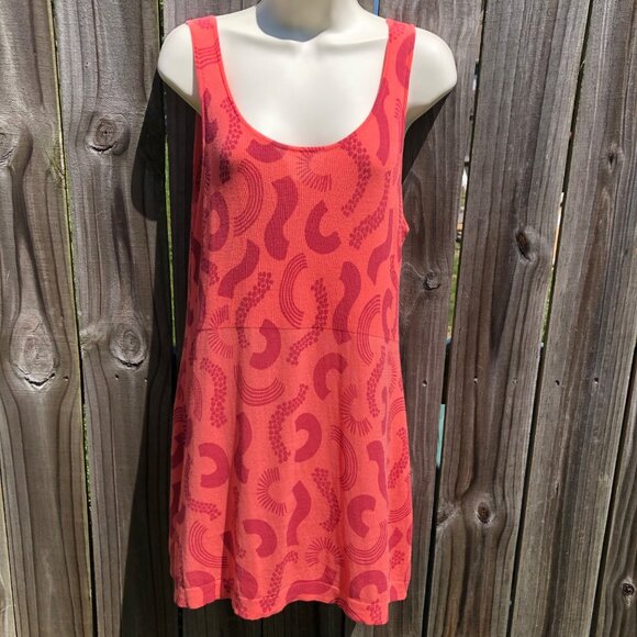 Gudrun Sjoden Sleeveless Ribbed Tank Top Blouse Tunic Medium Slice Rainbow Scoop - Picture 2 of 8